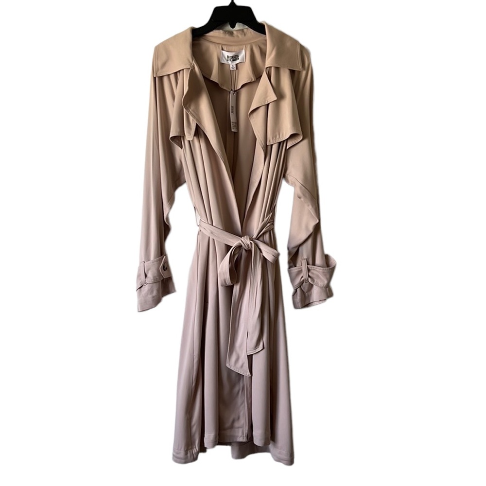 SOLD NWT BB Dakota by Steve Madden Parchment Trench Coat Size Small Reg. $139 - Picture 2 of 11